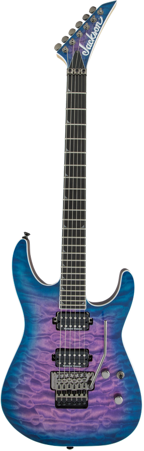 Blue-Pink Jackson Soloist guitar